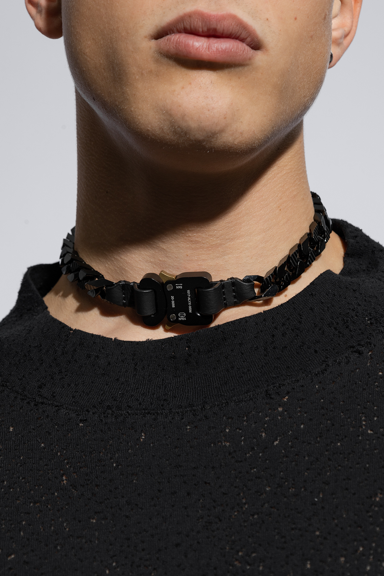 Black Necklace with rollercoaster buckle 1017 ALYX 9SM